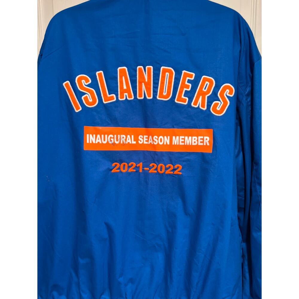 Members Only NY Islanders Jacket XL NHL 2021 Inaugural Season Blue NWT Hockey - Picture 6 of 16